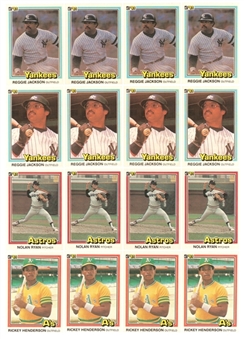1981 Donruss Baseball Complete Set Quartet (4) – Includes Fernando Valenzuela Rookie Cards